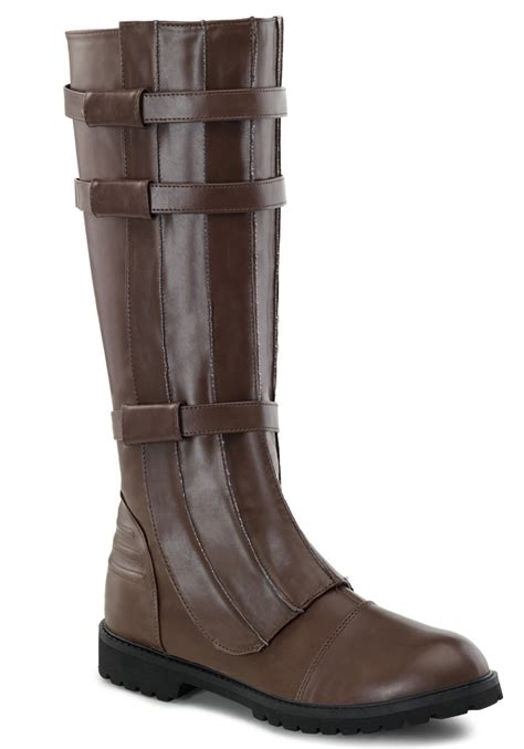 anakin boots|Men's Brown Costume Boots .